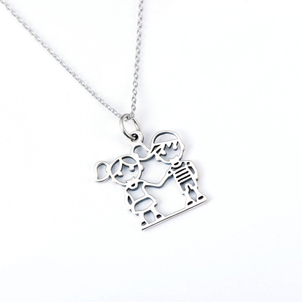 925 Silver Necklace for Boys and Girls Pendant