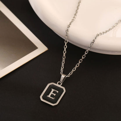 Stainless Steel Fashion Necklace with 26 English Letters
