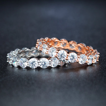 Zircon Ring with Diamonds