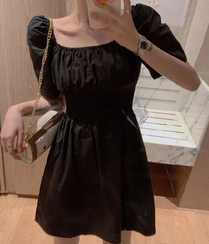 Vestido de Malla con Manga de Burbuja al Estilo Corte Francés para Petit