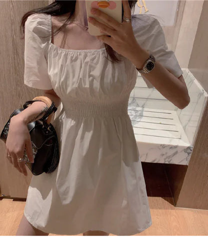 Vestido de Malla con Manga de Burbuja al Estilo Corte Francés para Petit