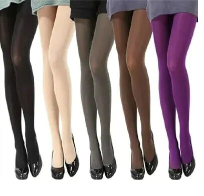 Warm Flesh-Colored Tights for Autumn and Winter