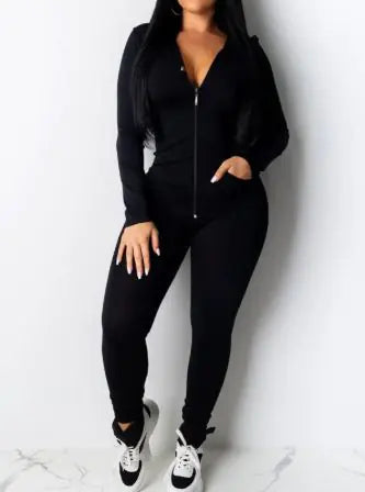 Conjunto casual y sexy de dos piezas con capucha