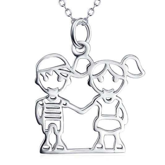 925 Silver Necklace for Boys and Girls Pendant