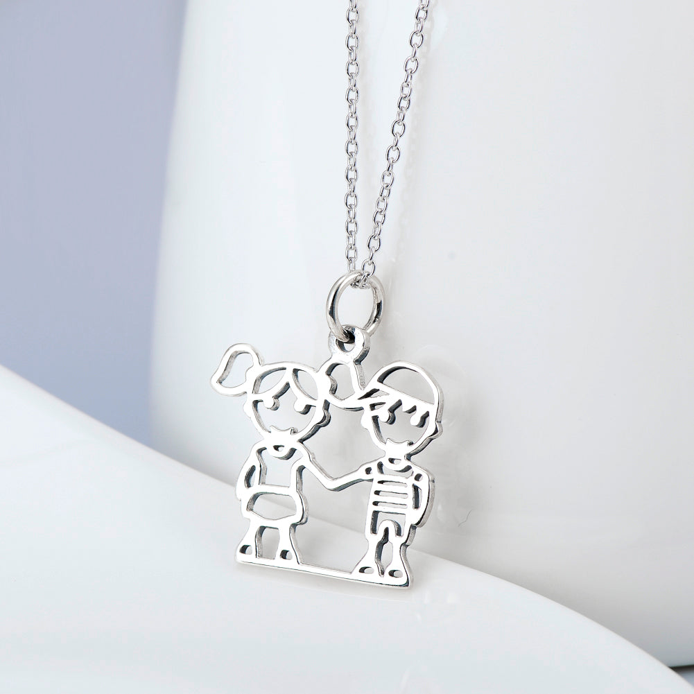 925 Silver Necklace for Boys and Girls Pendant