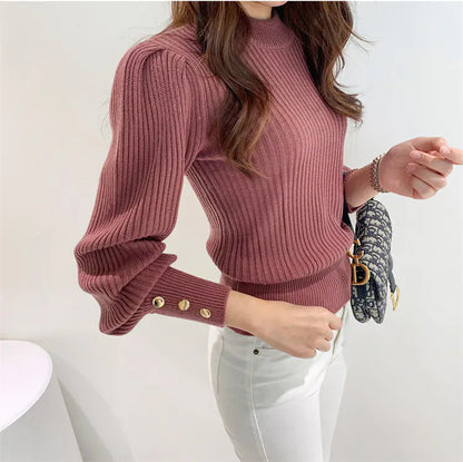 Camiseta Suéter Coreana de Punto Holgado Talla Grande 3259