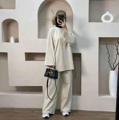 Conjunto de Dos Piezas Suelto de Color Sólido